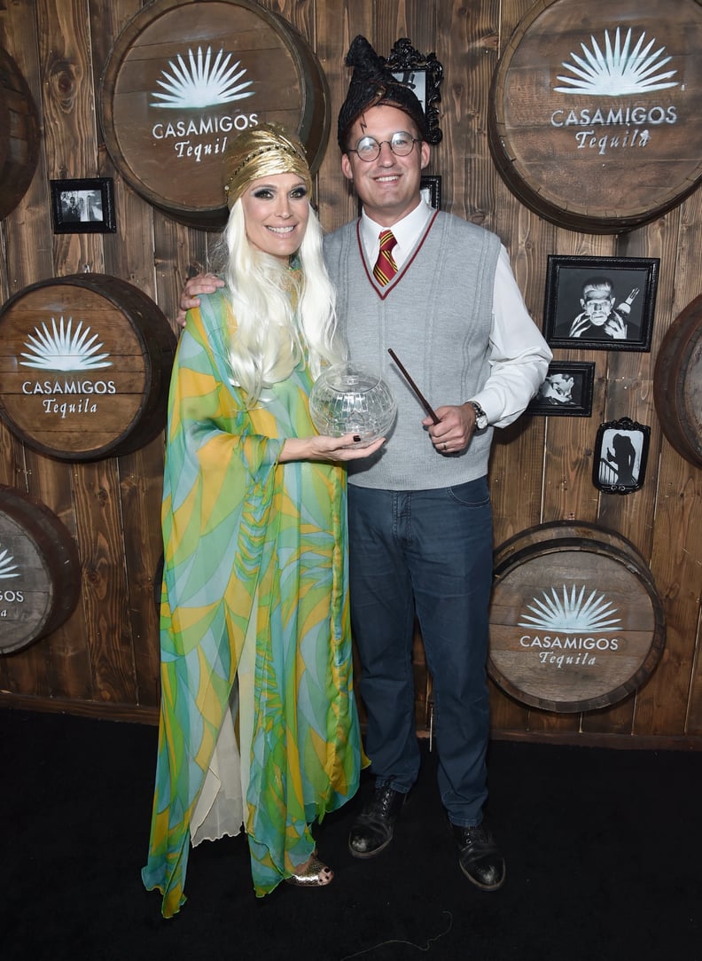 Molly Sims and Scott Stuber as a Fortune Teller and Harry Potter