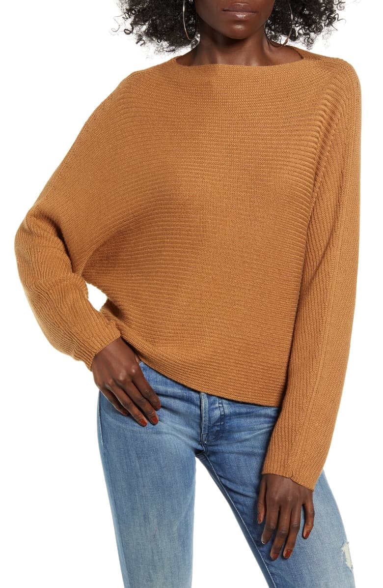 Leith Dolman Sleeve Crop Sweater
