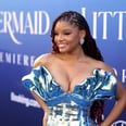 Halle Bailey Transforms Into a Real-Life Mermaid in a Plunging Molten Dress