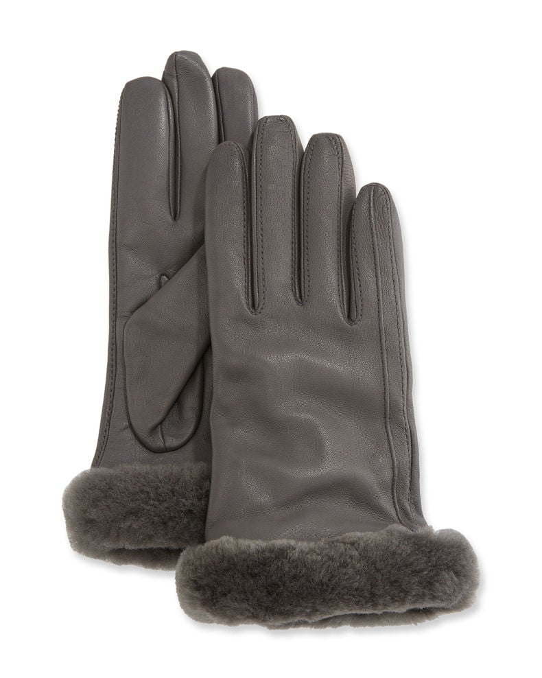 UGG Genuine Leather Shorty Tech Gloves