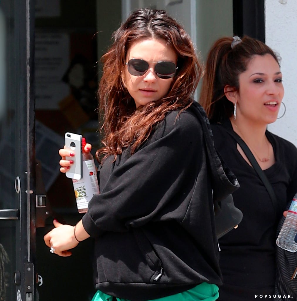 Mila Kunis Pregnant at the Gym | Pictures
