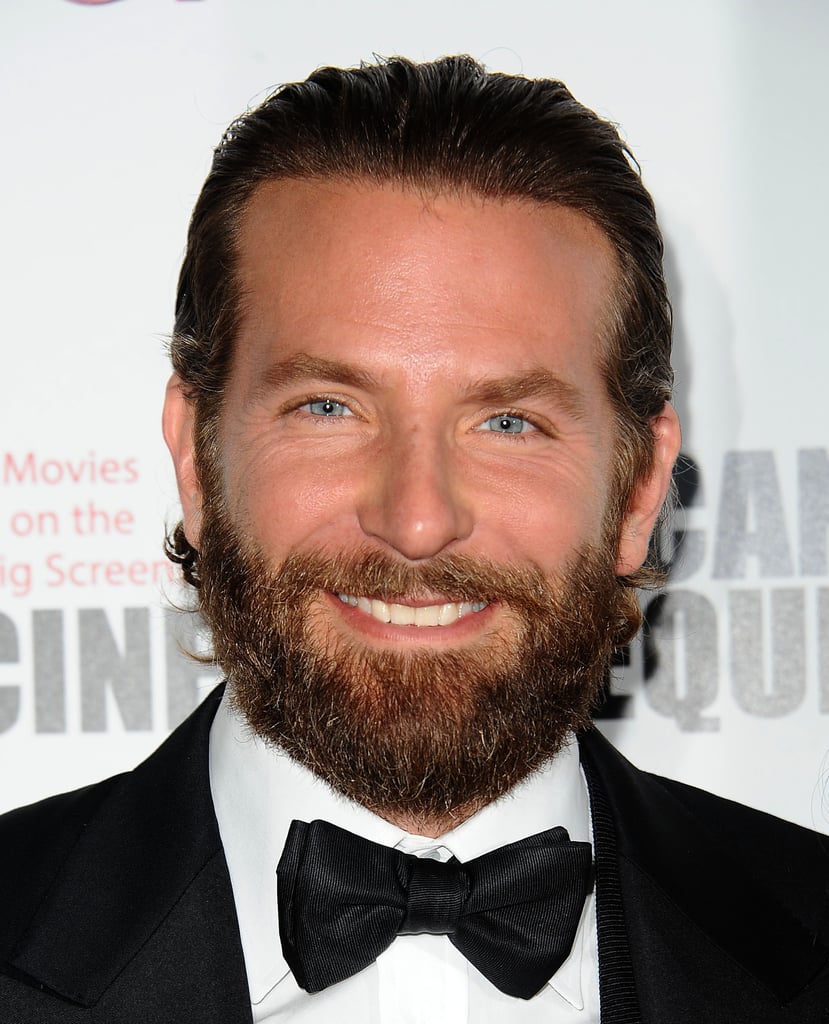 Even Bradley's fuzzy facial hair couldn't distract us from his blue eyes at a gala in October 2016.