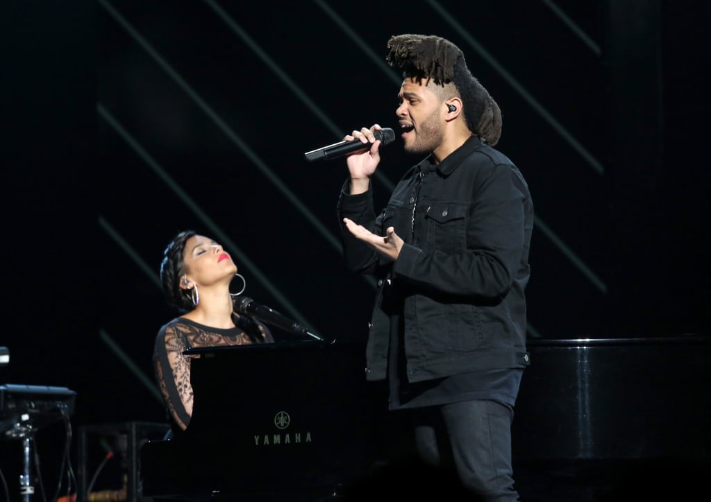 Pictured: Alicia Keys and The Weeknd