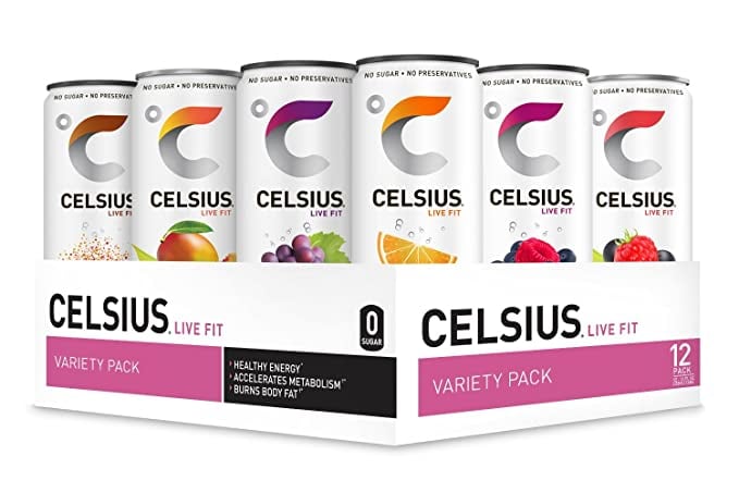 Celsius Fitness Drink Variety Pack (Pack of 12)