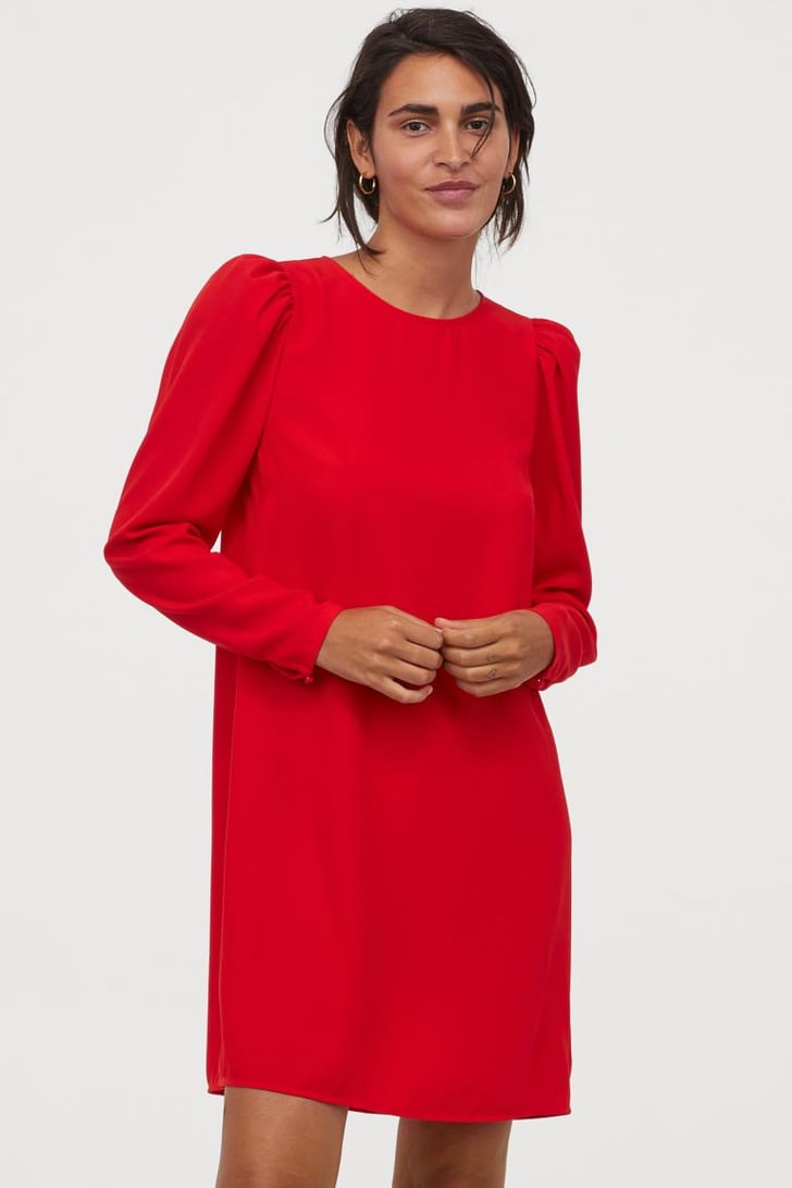 PuffSleeved Dress Best New H&M Holiday Clothes 2020 POPSUGAR