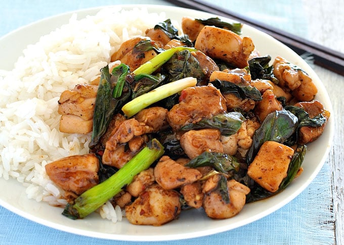 Thai Chili Basil Chicken Stir-Fry