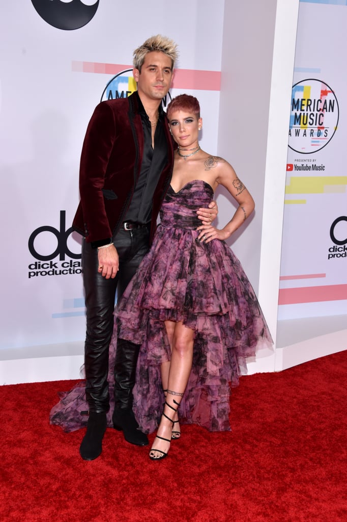 Halsey and G-Eazy at the 2018 American Music Awards