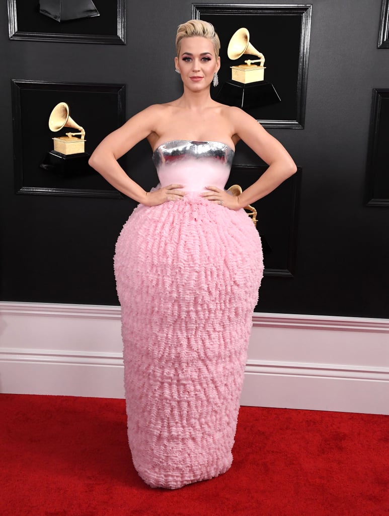 Katy Perry Balmain Dress at the 2019 Grammys