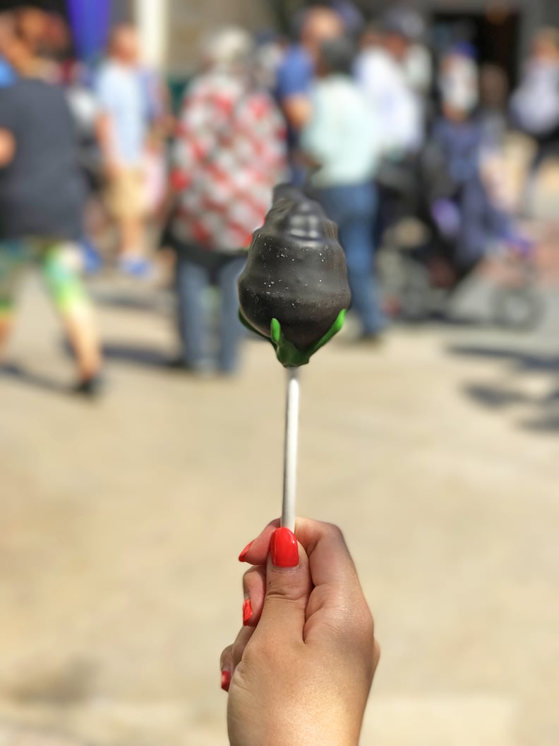 Classic Disney items get a dark makeover, like this Black Rose cake pop.