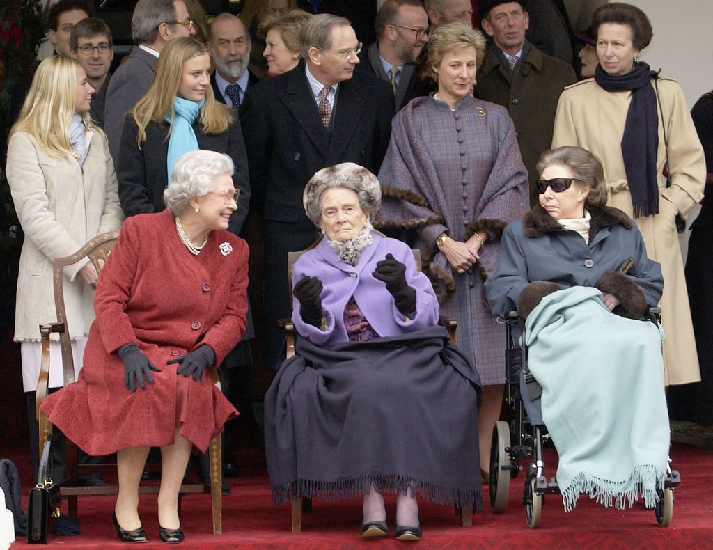 One of Margaret's last public appearances was with her sister and aunt, Princess Alice, in 2001.