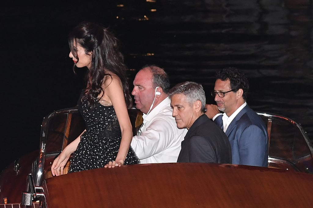 Amal Clooney in Polka-Dot Dress at Venice Film Festival 2017