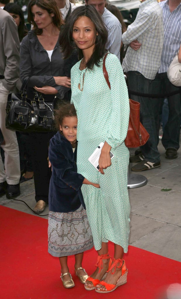 Ripley held tight to her mom on the red carpet in August 2006.