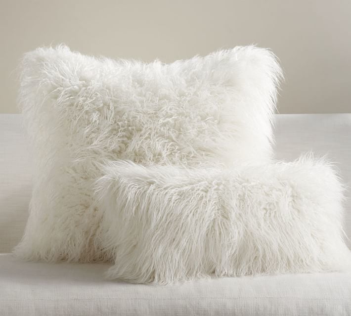 Pottery Barn Mongolian Faux Fur Pillow Cover Prepare To Never
