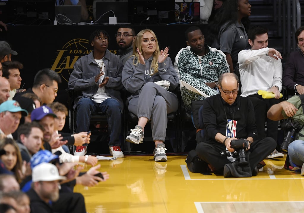 Adele and Rich Paul Attend LA Lakers Game