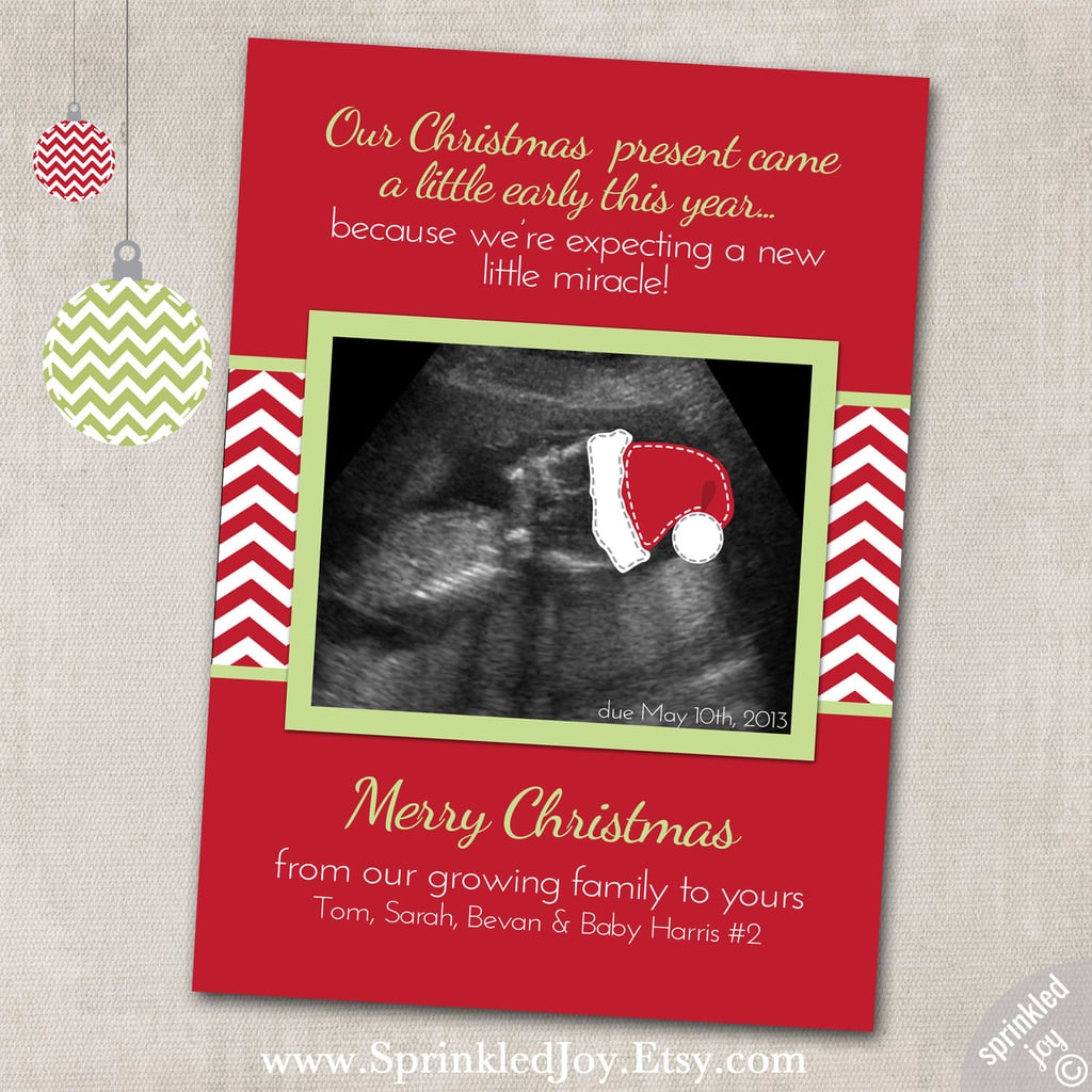 baby announcement and christmas card