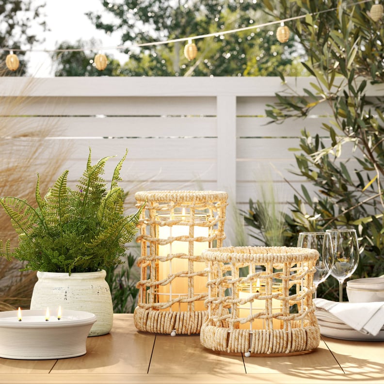 Natural Lanterns: Threshold Designed With Studio McGee Maize Outdoor Lantern Candle Holders