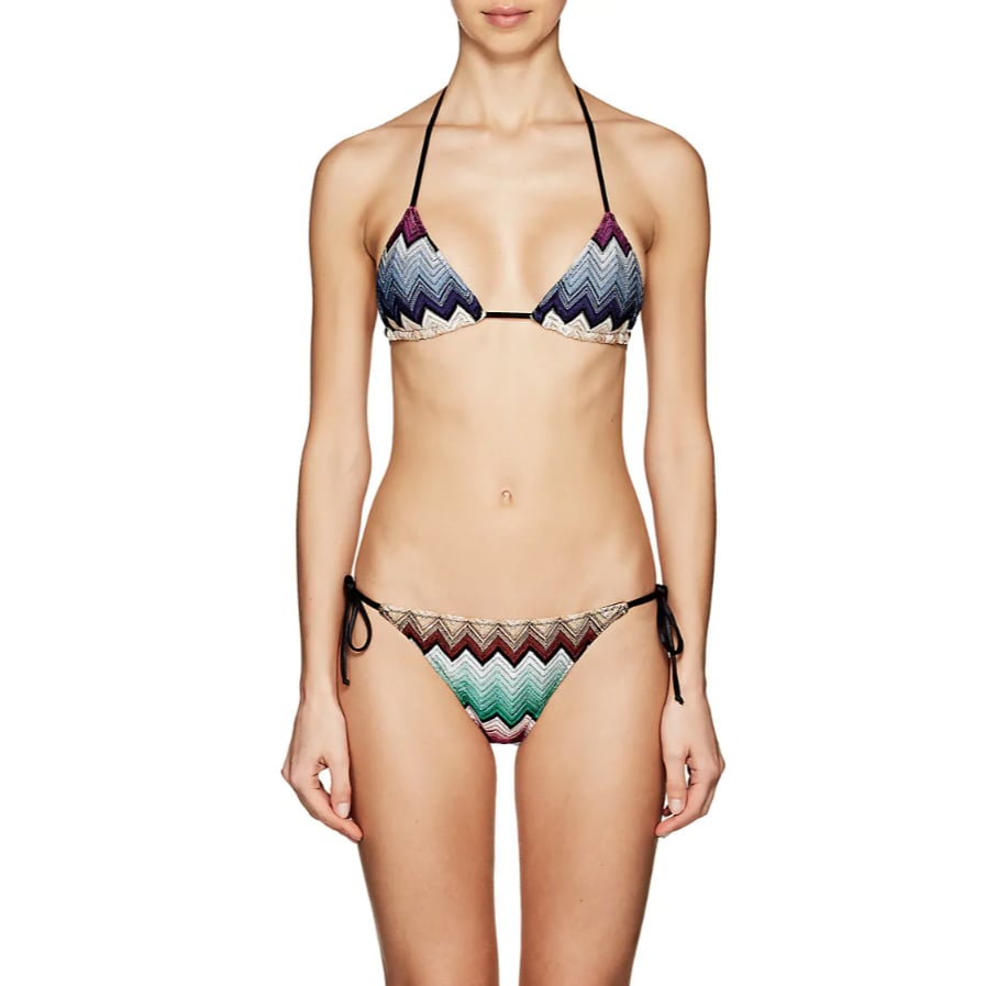 Missoni Mare Zigzag-Knit Triangle Bikini