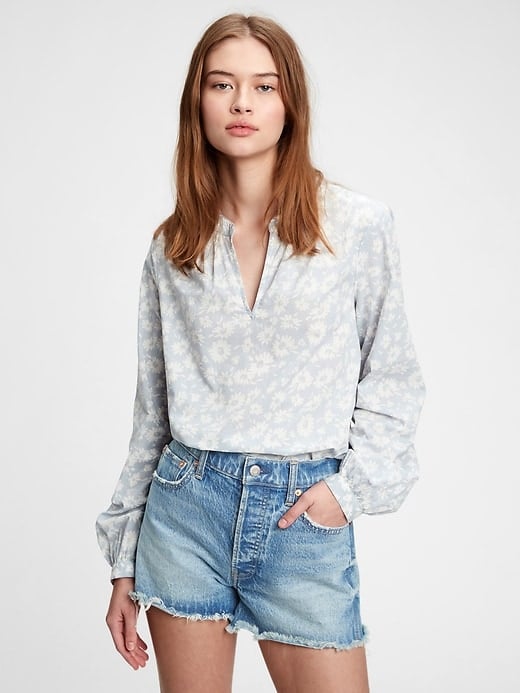 Gap Shirred Popover Top