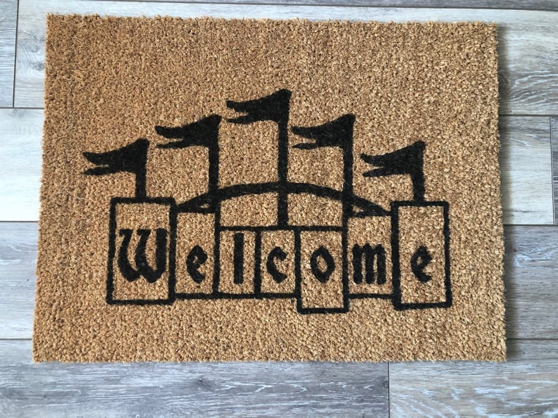 Disneyland Sign-Inspired Welcome Mat