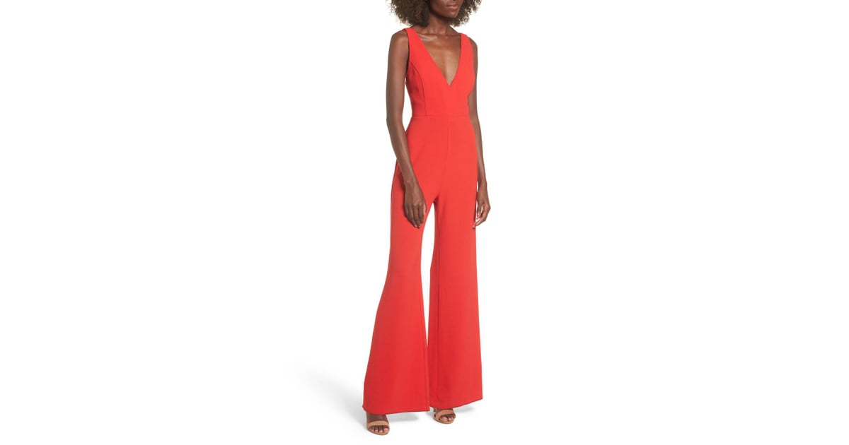 wayf red jumpsuit