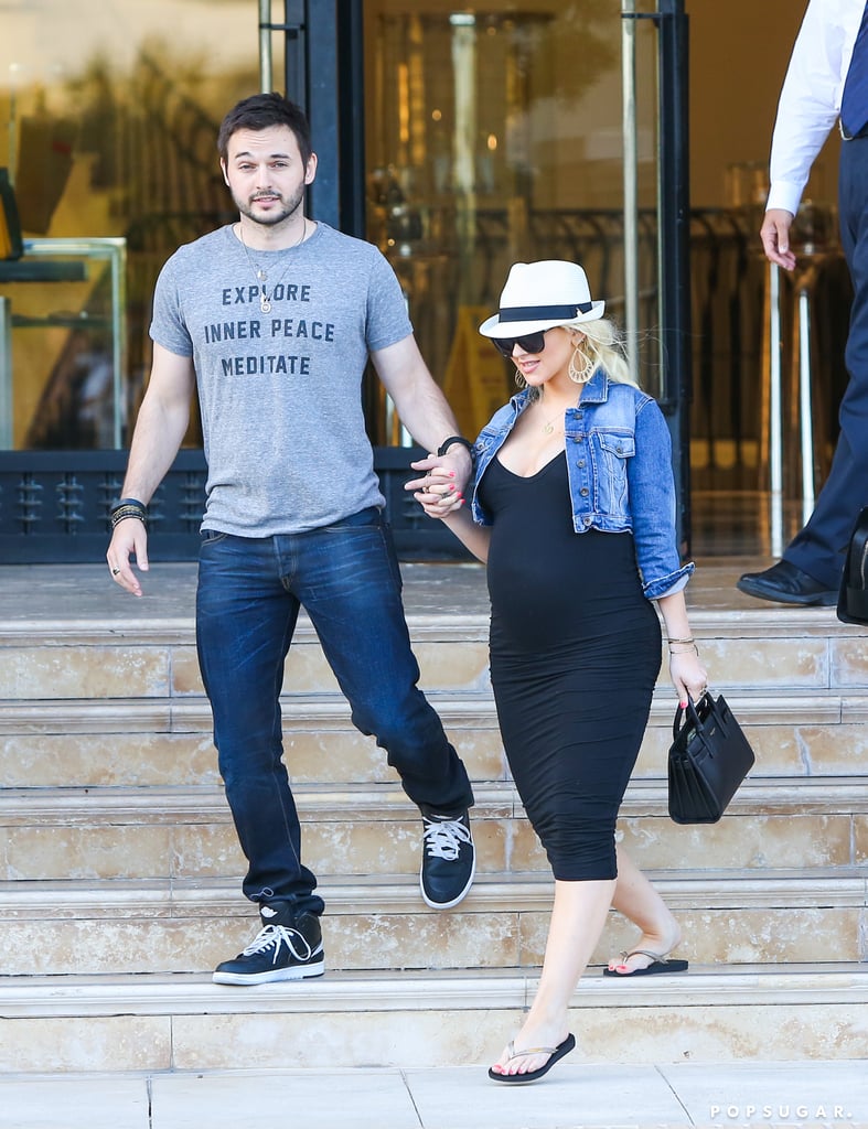 Pregnant Christina Aguilera With Matt Rutler