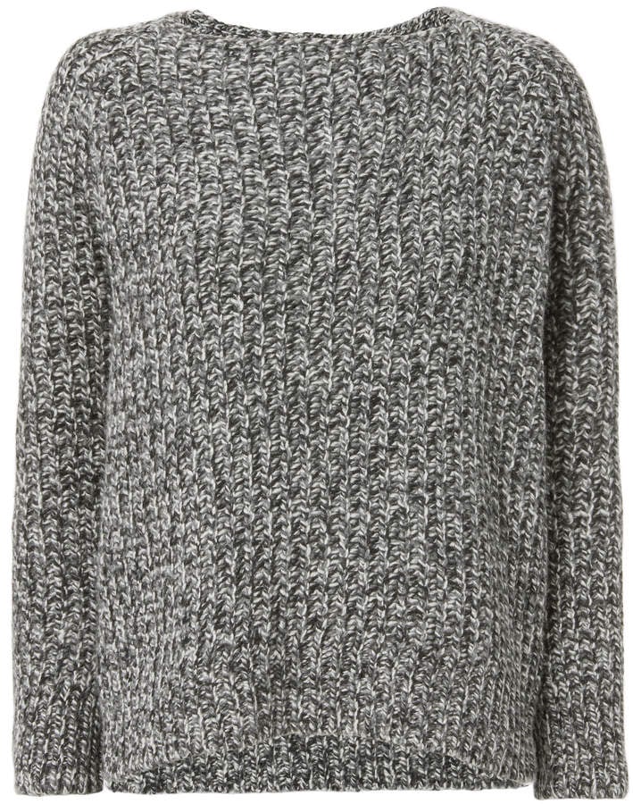 Grey cheap marled sweater