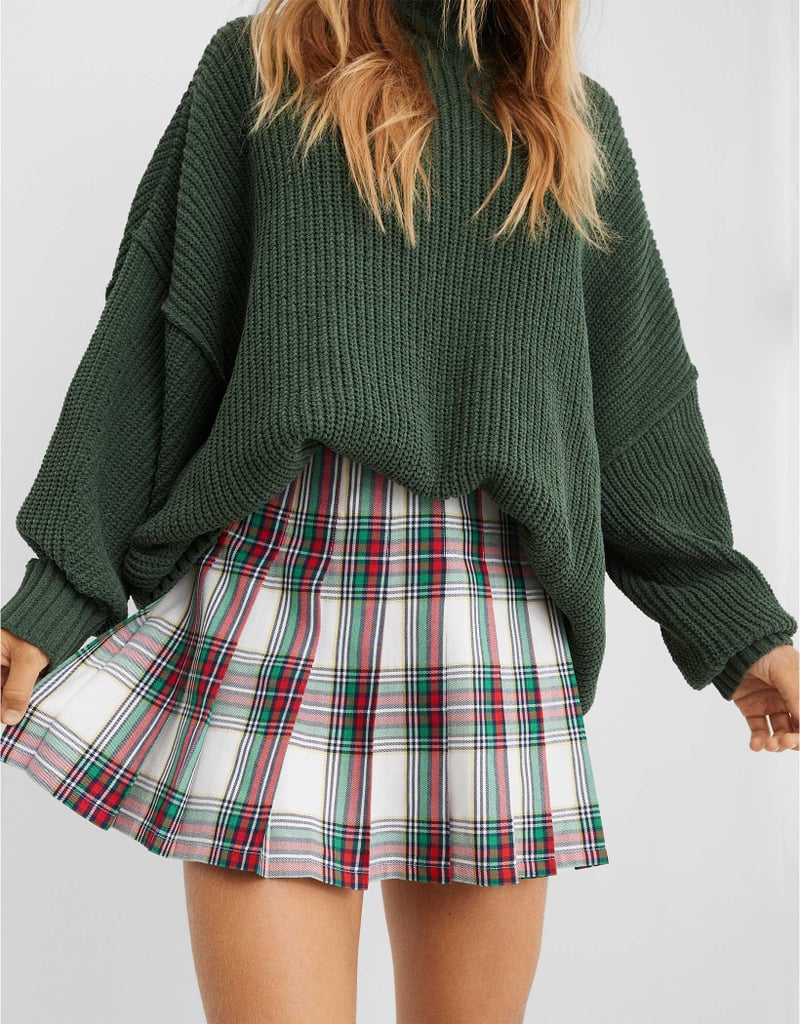 Christmas Vibes: Aerie Class Act Pleated Skirt