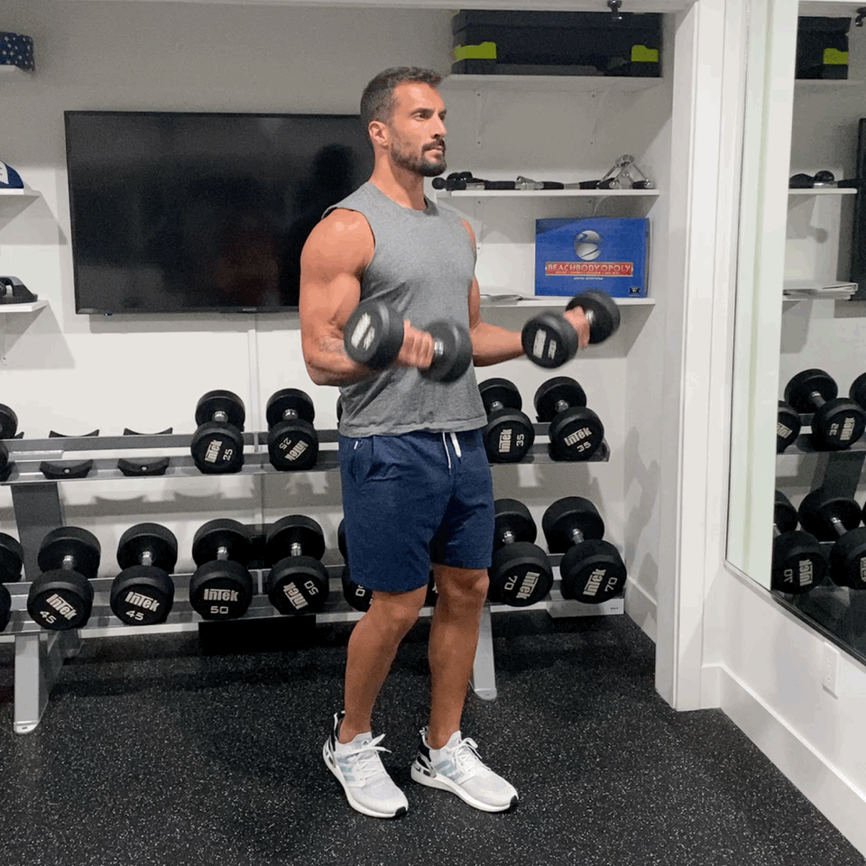 Home Dumbbell Workout From Beachbody Trainer POPSUGAR Fitness