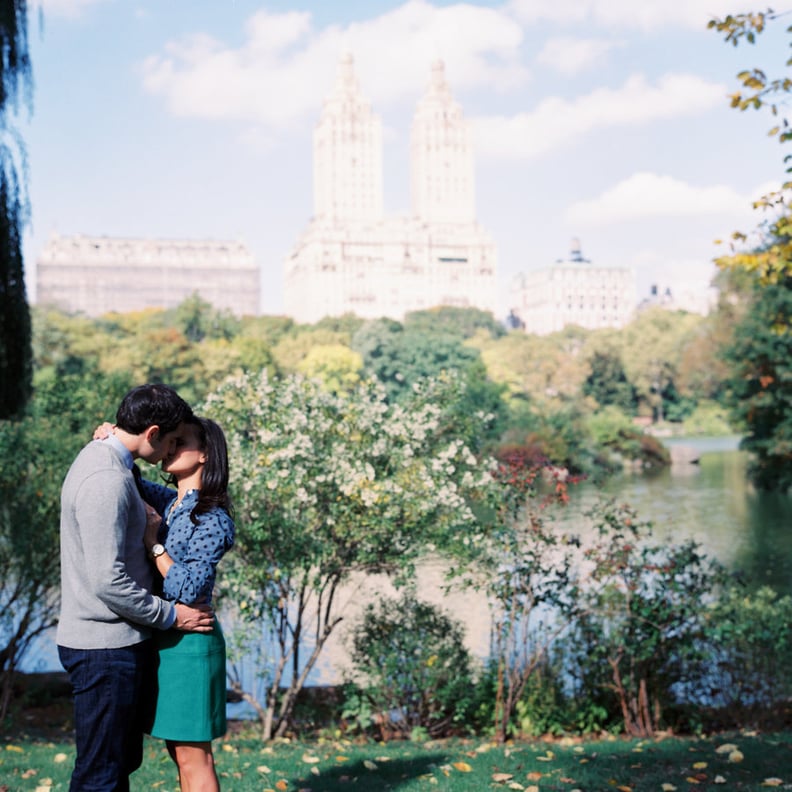 Kiss in a City Park