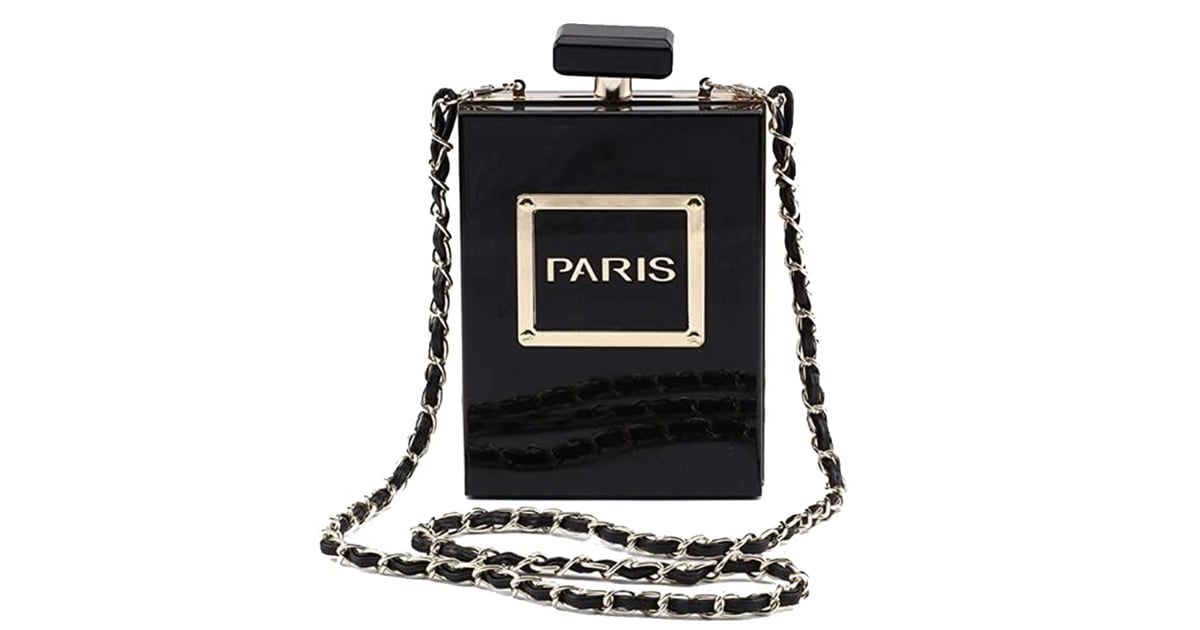 Acrylic Gold Paris Perfume Shape Bag | Unique Beauty Gifts | Perfect ...