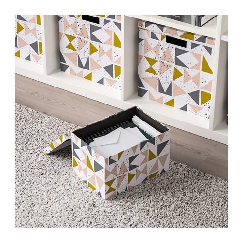 Geometric Storage Box With Lid