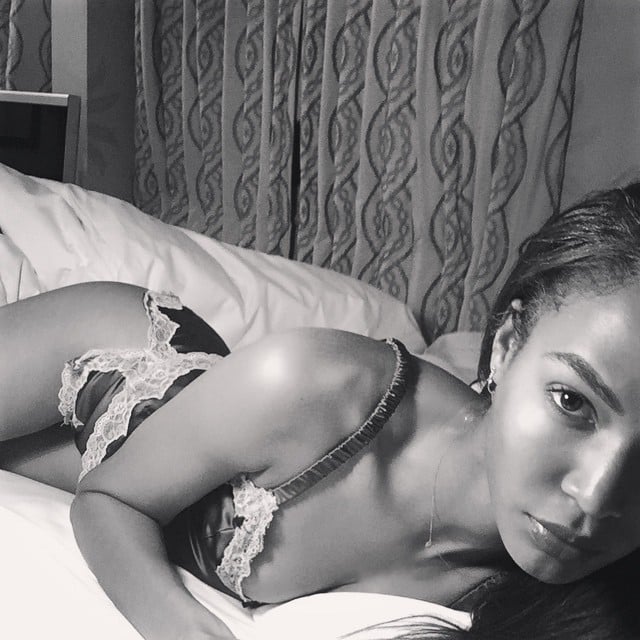The Just Laying In Bed Selfie 34 Kinds Of Instagram Selfies Joan Smalls Has Graced Us With Popsugar Latina Photo 14