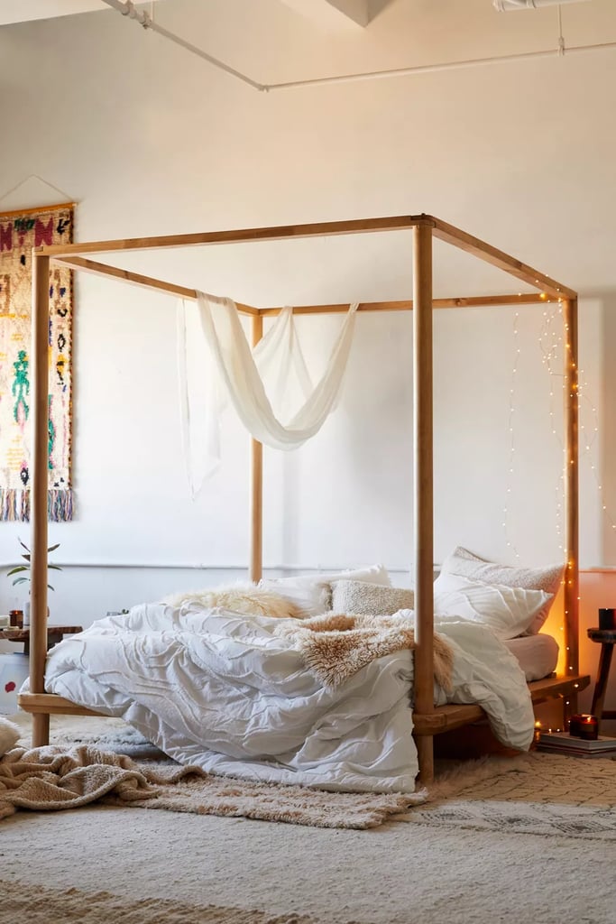 A Bedroom Centerpiece: Eva Wooden Canopy Bed