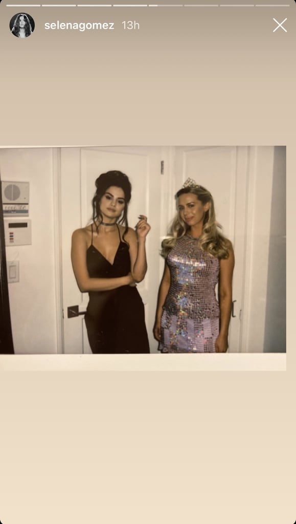 Selena Gomez Black Dress at Julia Michaels's Birthday Party