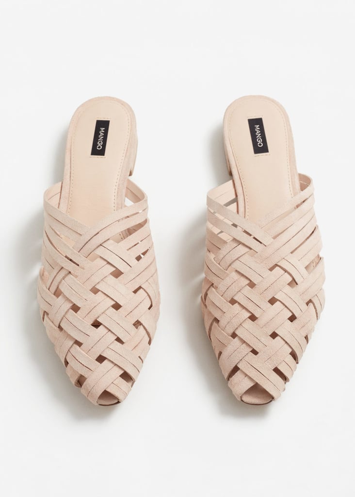 Looking for a flat that will match every Spring and Summer outfit? This Mango woven style in light beige ($70) could not be any better.