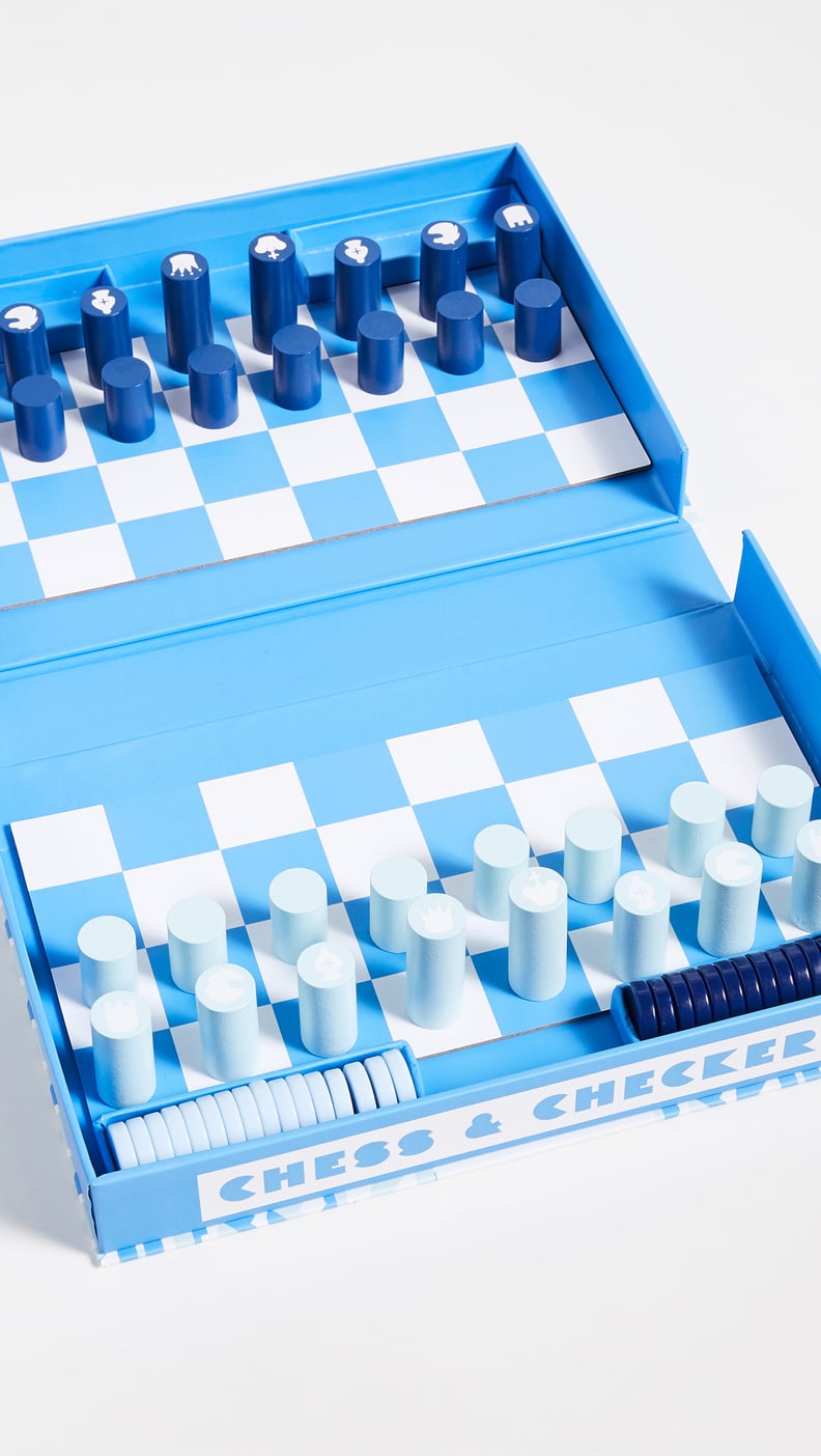 A Double Duty Set: SunnyLife Board Game Chess & Checkers