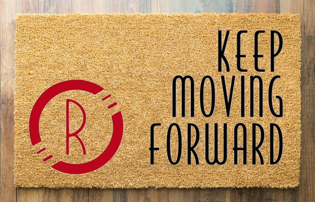 "Keep Moving Forward" Disney Doormat