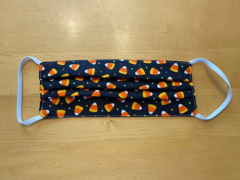 Candy Corn Print Face Mask