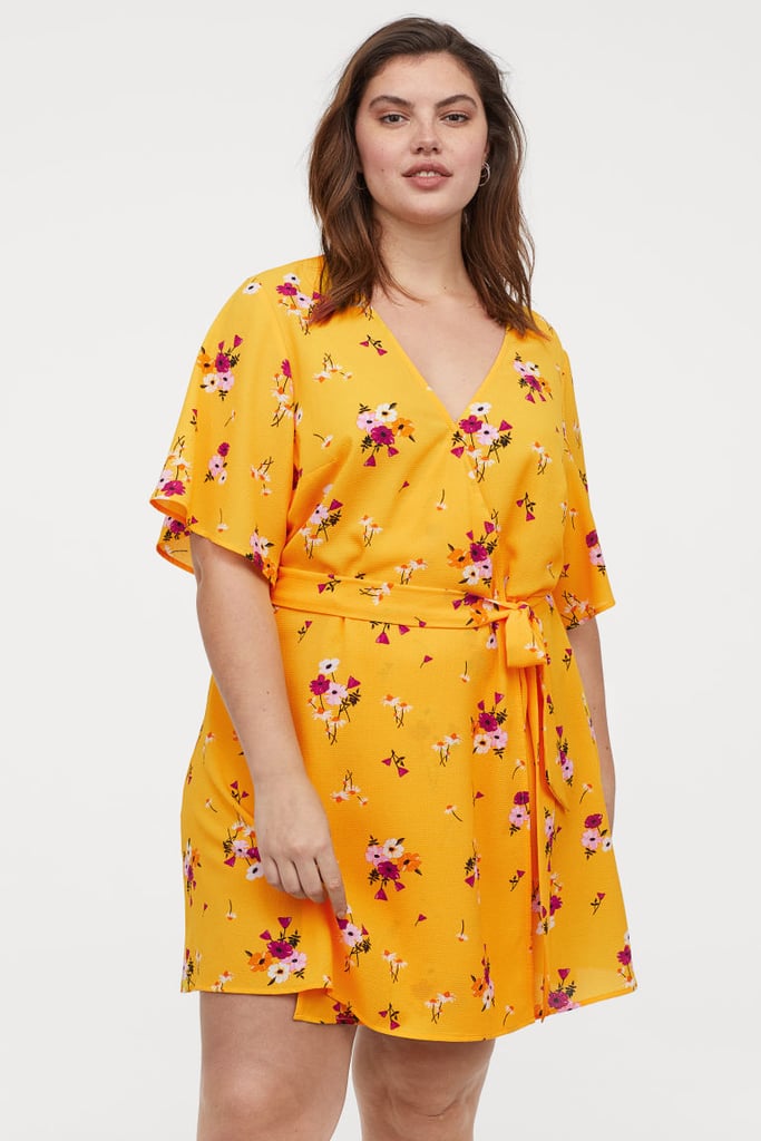 H&M Creped Wrap-Front Dress