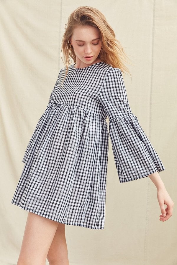 urban outfitters blue gingham pants
