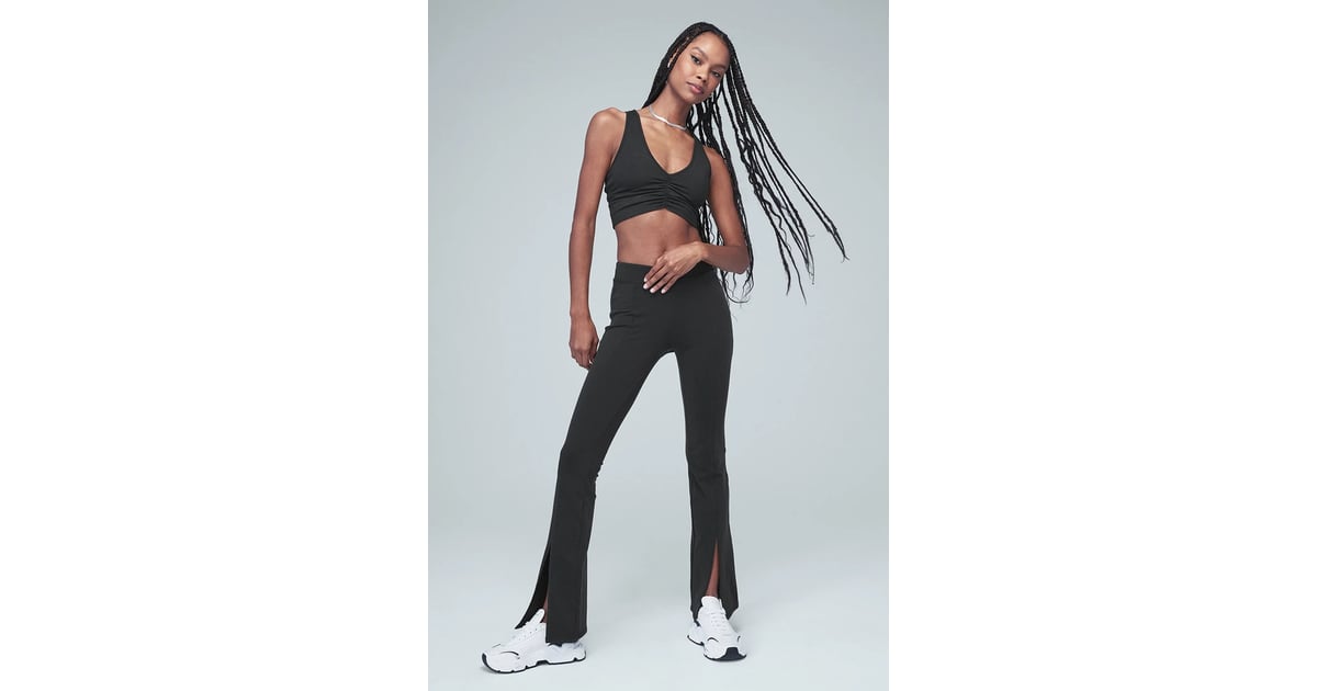 A Flare Legging: Alo 7/8 High Waist Flutter Legging, Don't Miss Out on  These 75 Fitness Deals, All on Sale For Cyber Monday!
