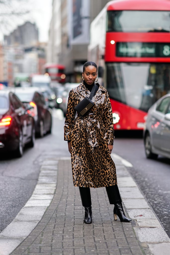 Style Your Leopard-Print Coat With: Black Basics and Patent Leather Boots