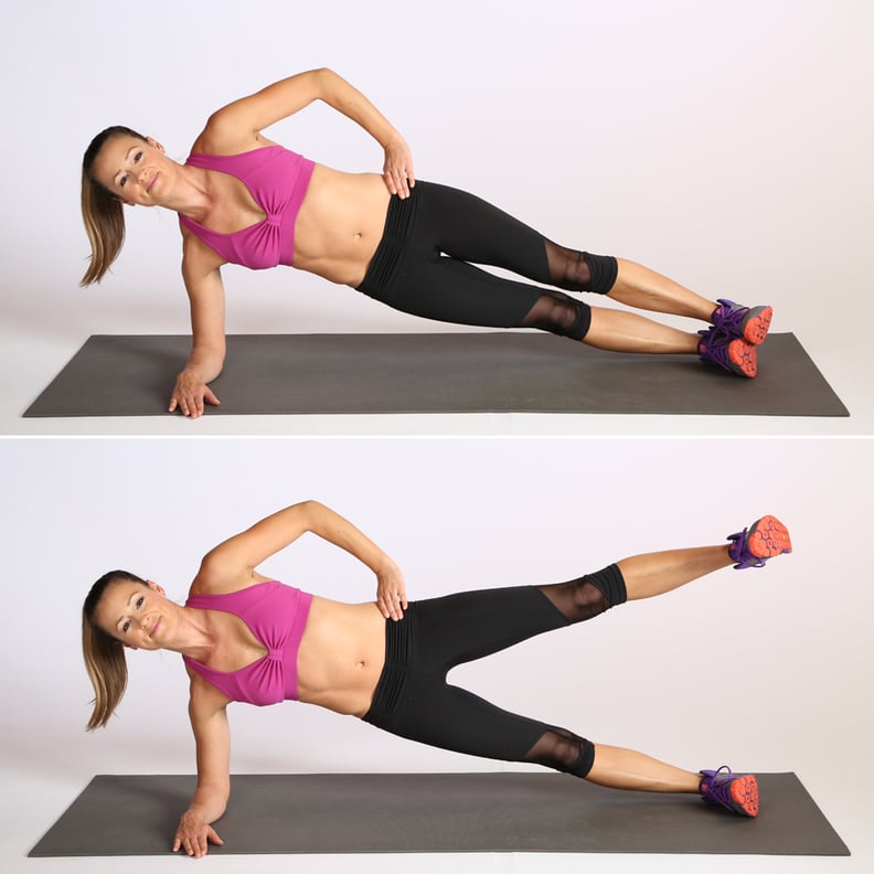 PLANK CHALLENGE DAY 29 - Single Leg Crunch and Leg Lift . 3 x 1 min (each  leg) . Start in a High Single Leg Front Plank. Curve the spine and bring  the