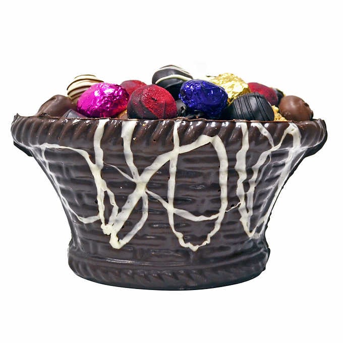 Dilettante Chocolates Majestic Chocolate Basket with Truffles ($63)