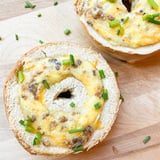 TikTok's Breakfast Quiche-Stuffed Bagel Recipe With Photos