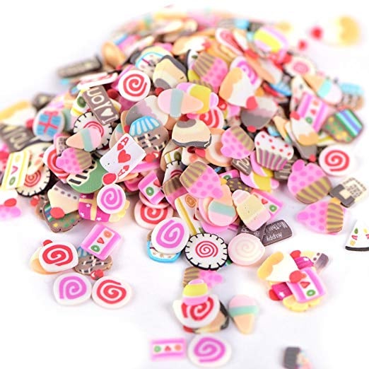 3D Pattern Slices Fimo Nails