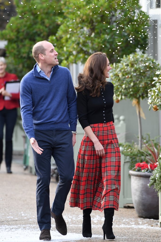 Kate Middleton's Plaid Midi Skirt December 2018