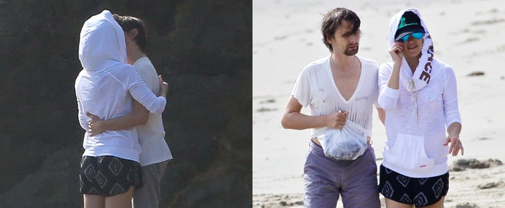 Kate Hudson and Matthew Bellamy Kissing on the Beach