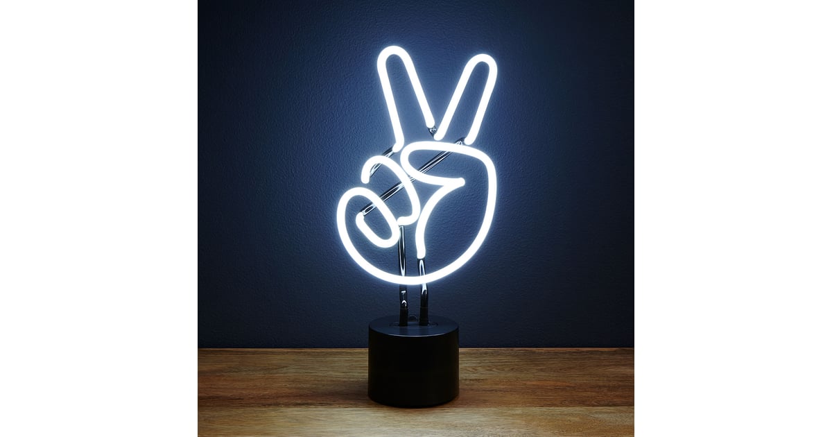 Neon Peace Sign Light Gifts For Teens POPSUGAR Family Photo 52