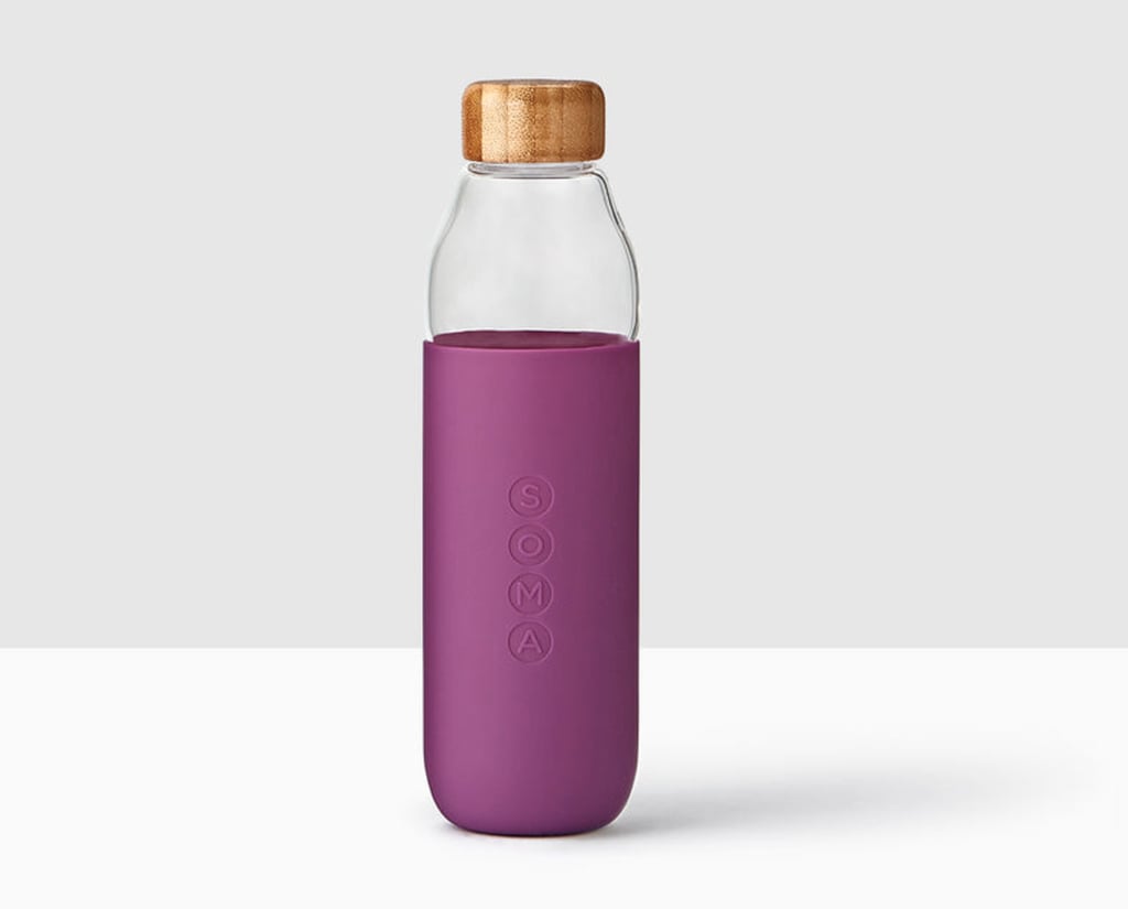 Glass Water Bottle — Purple ($15, originally $30)